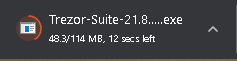 trezor-downloading