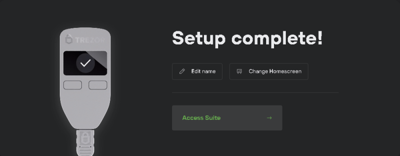 Setup-trezor